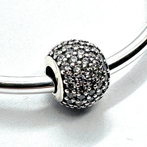 NEW Authentic Pandora SILVER Pave Lights  Collection Charm / Pandora Bracelet - Picture 4 of 5
